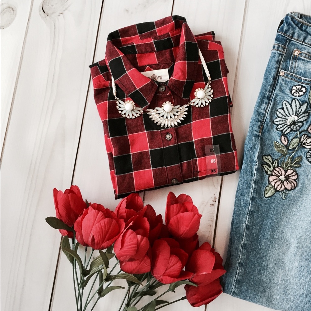 NWT SO Soft Flannel Button Down